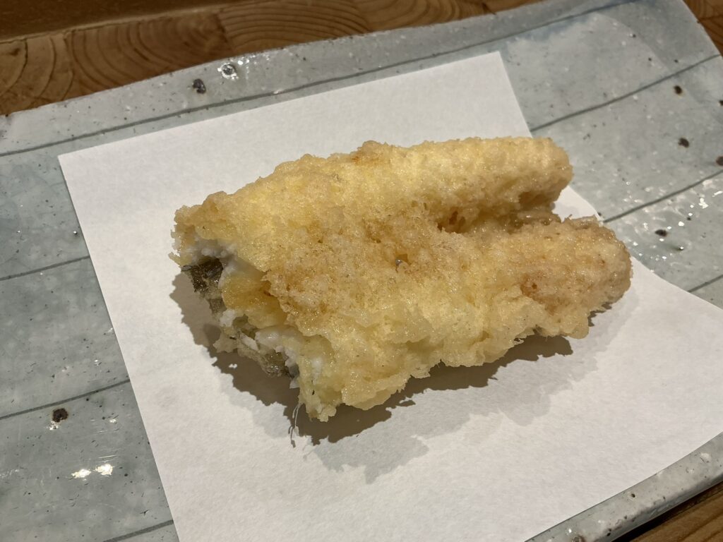 天ぷら浅沼のアナゴ