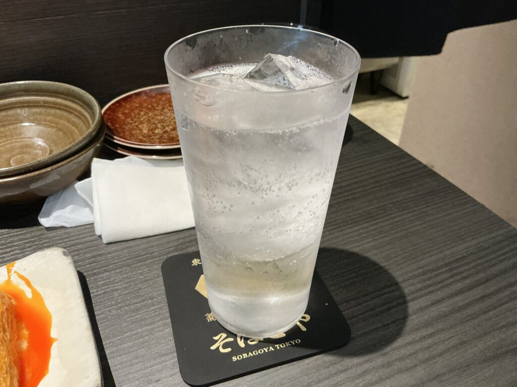 麻布十番そばごやの蕎麦焼酎