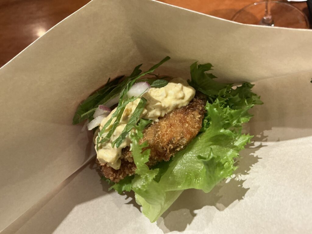 ルオーゴの岐阜　高原川　鮎　フイレオフィッシュバーガー
