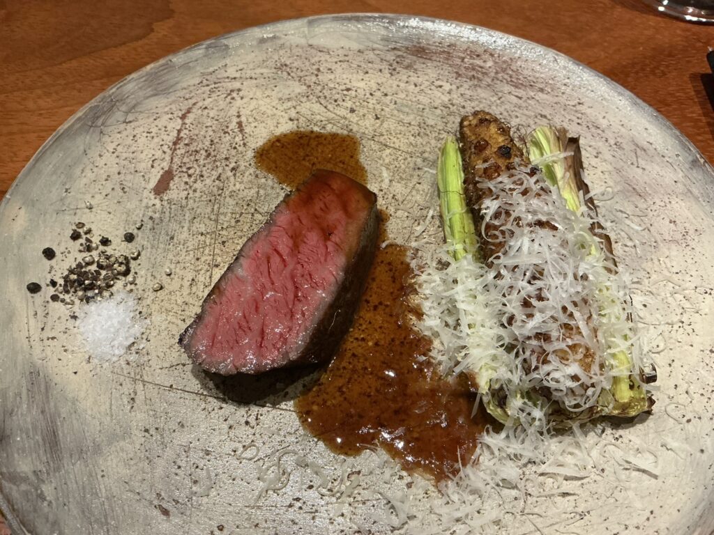 ルオーゴの岐阜　飛騨牛　炭火　ヤングコーン