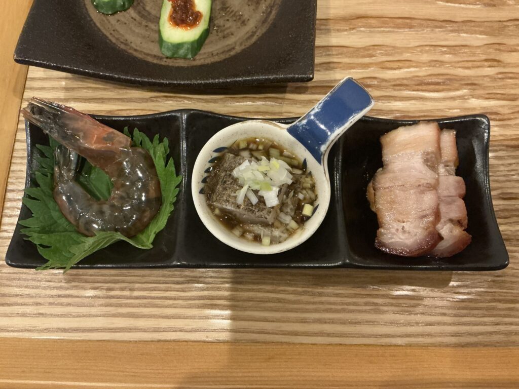 豊栄の前菜3種