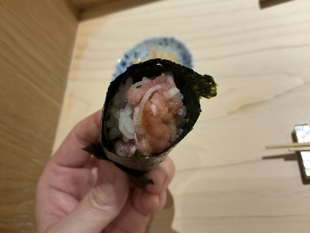 すし処優勝のネギトロ