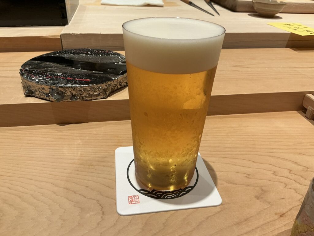 寿司清のビール
