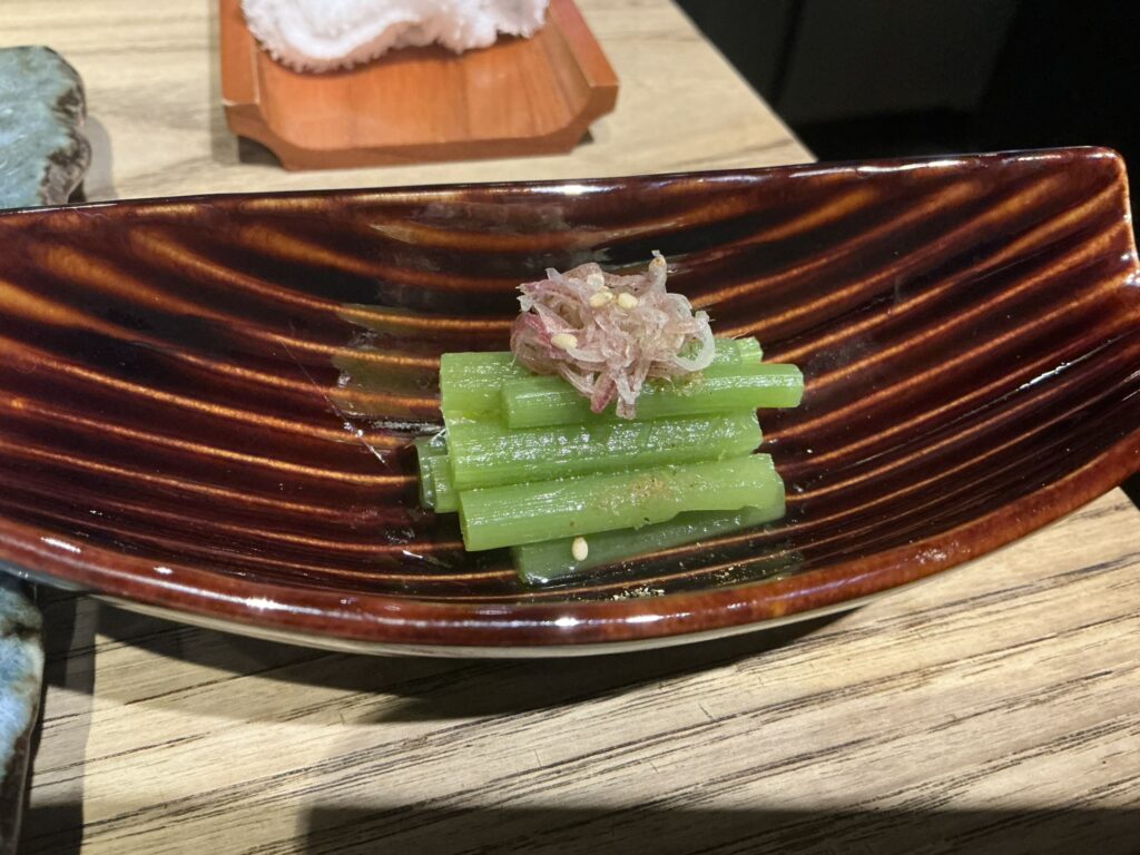 とり卓忠のアカミズのお浸し