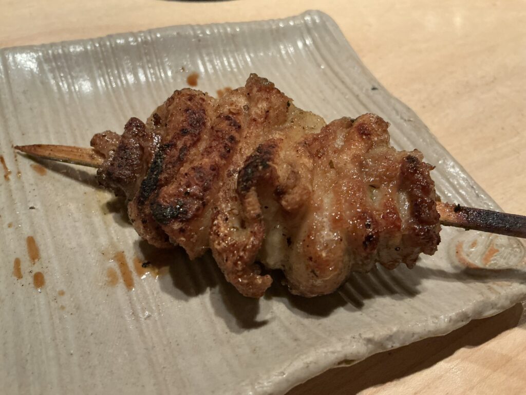 鳥しきの首の皮