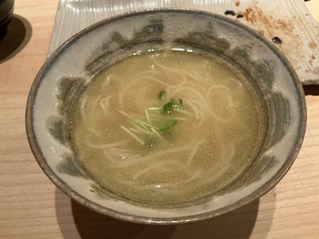 鳥しきの白湯スープ