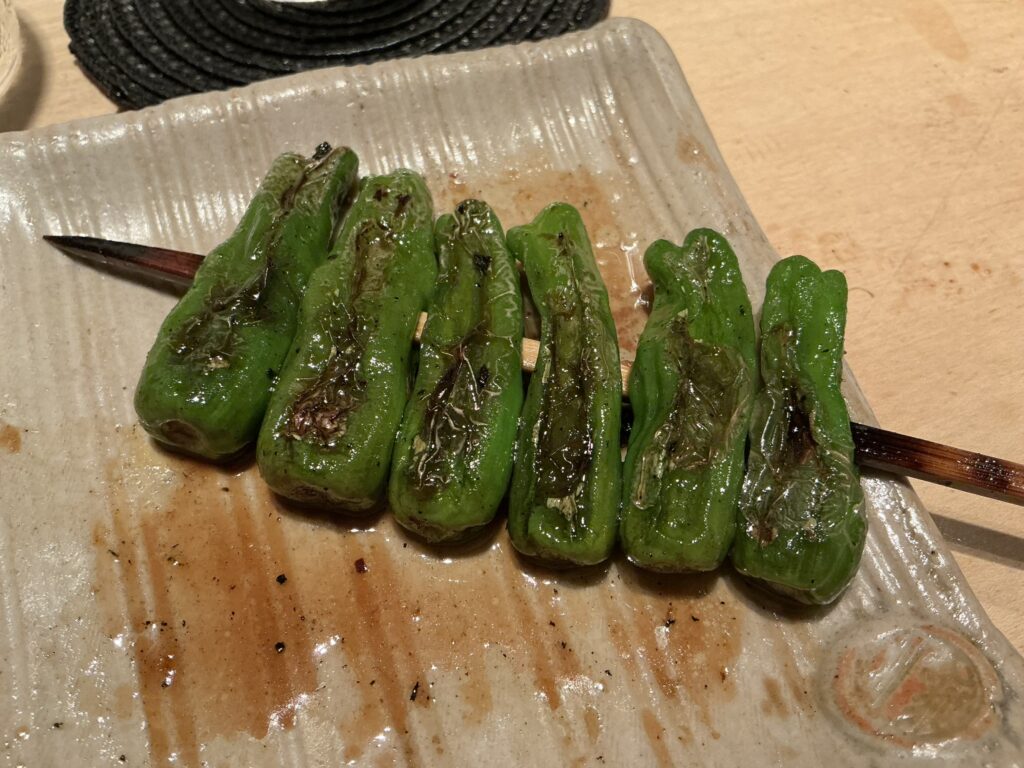 鳥しきのシシトウ