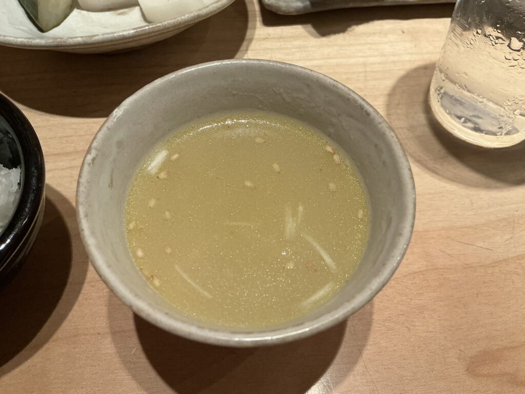 鳥しきの鶏スープ