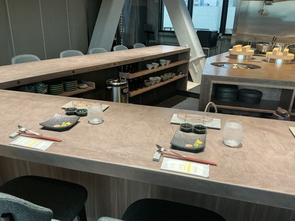 がぶう原宿店の店内