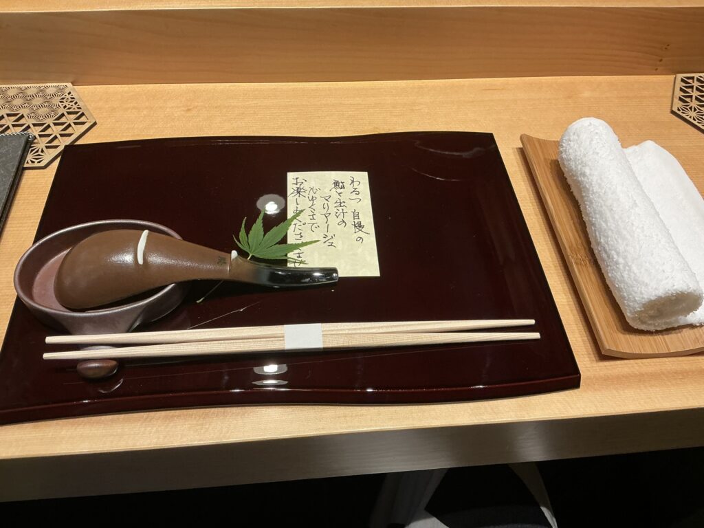 鮨に出汁わるつのカウンターセット