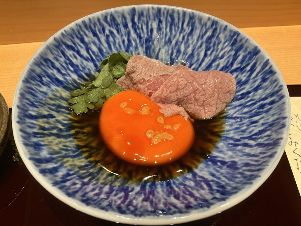 鮨に出汁わるつのヒレ肉