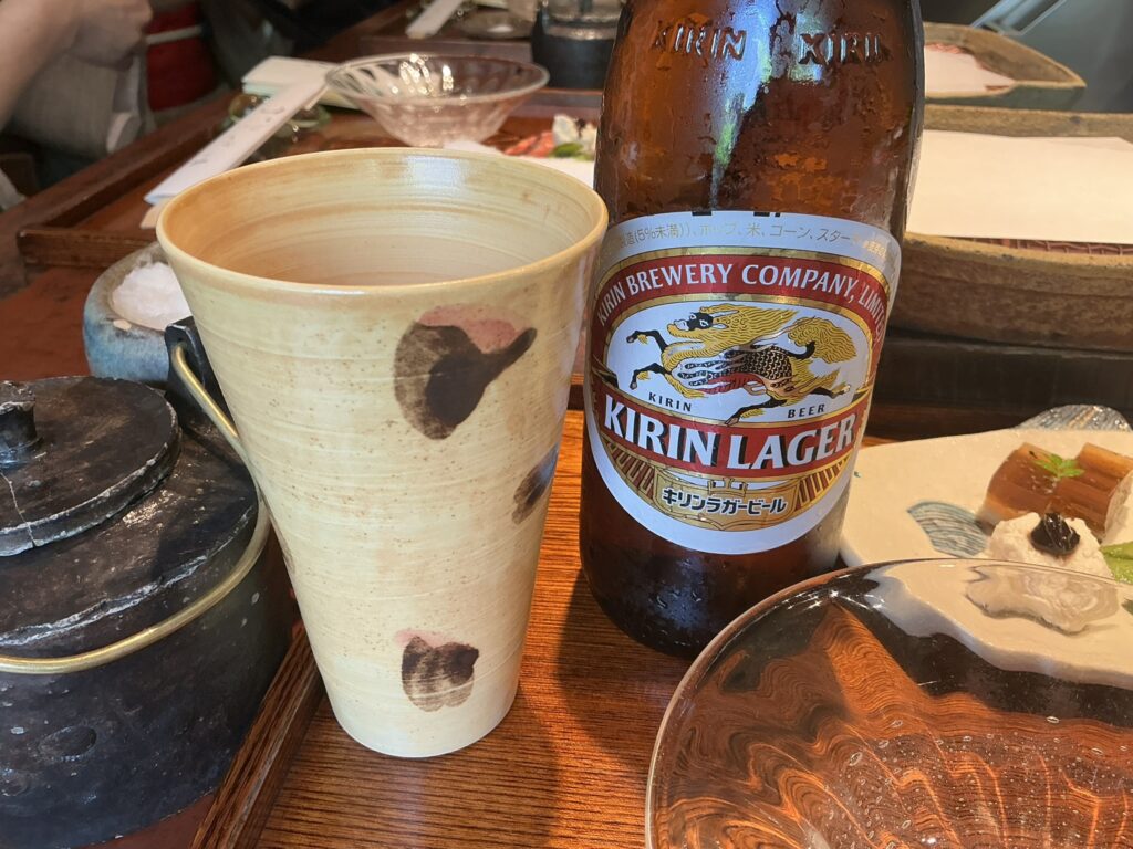 みかわ是山居のビール