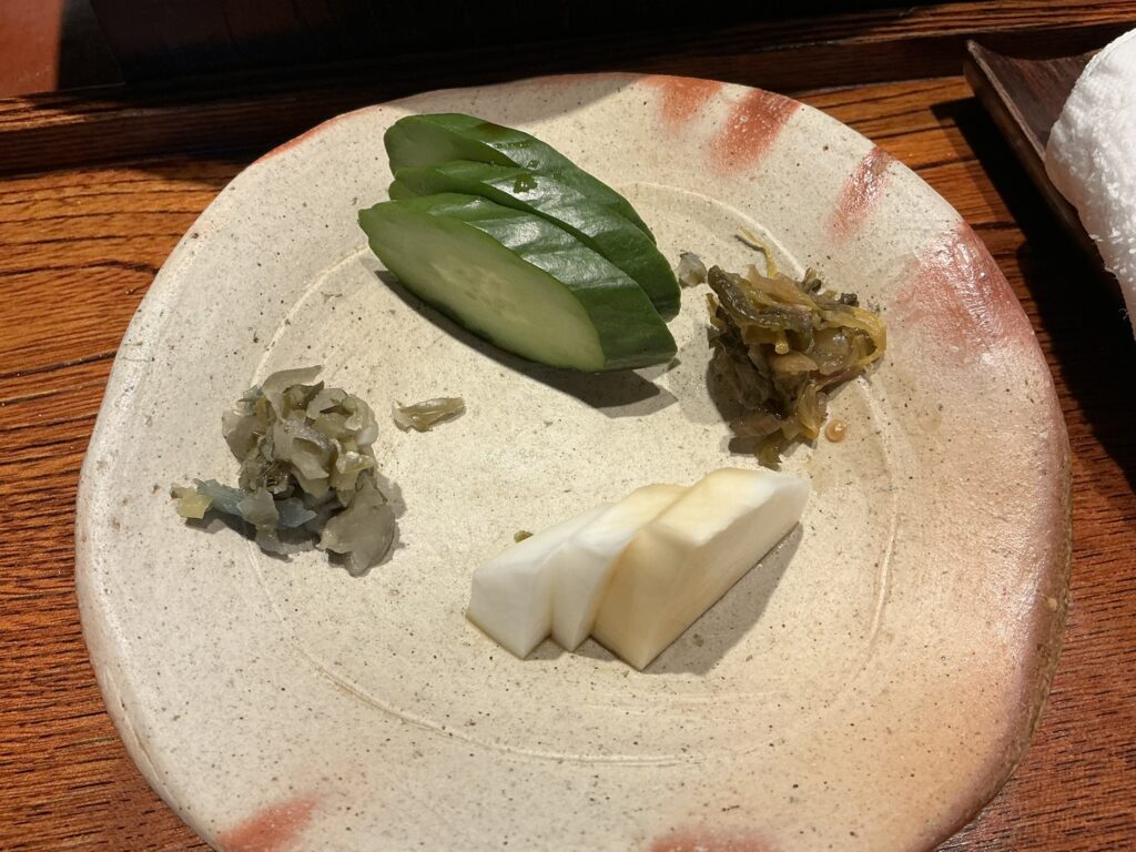 みかわ是山居のお新香