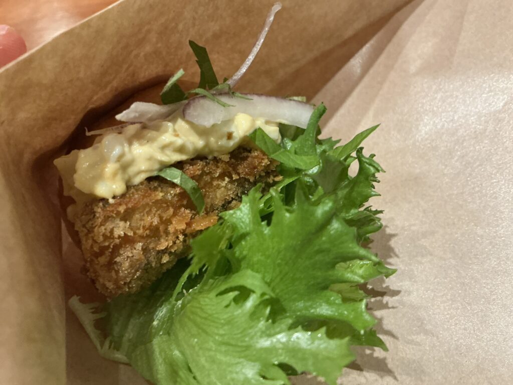 ルオーゴの岐阜　高原川　鮎　フイレオフィッシュバーガー