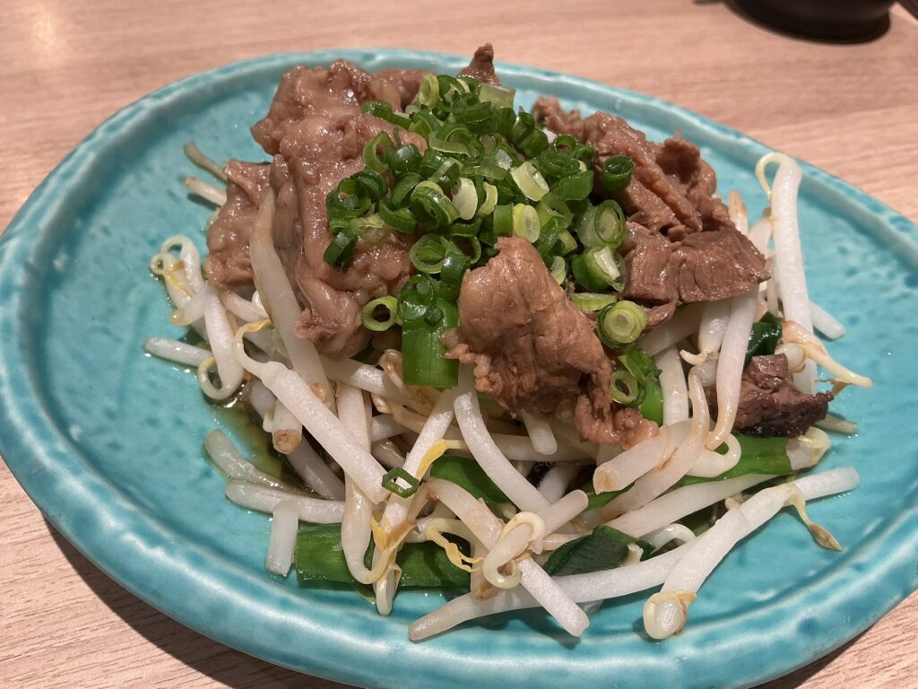 俺の割烹そばGINZA5の松坂牛の牛すじポン酢