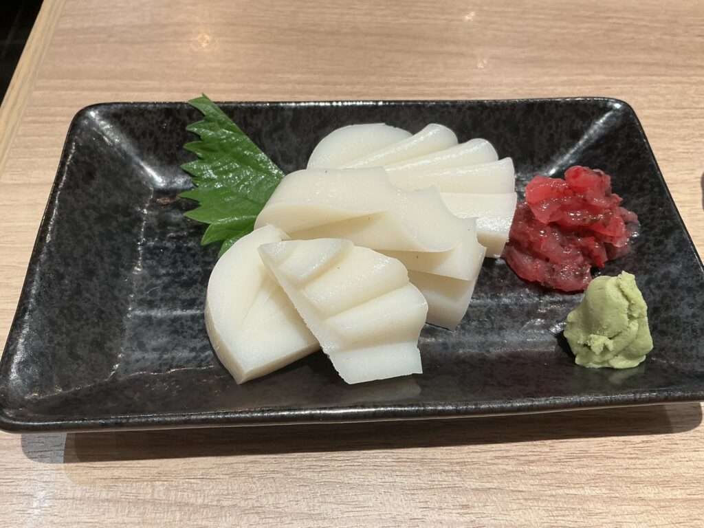 俺の割烹そばGINZA5の板わさ