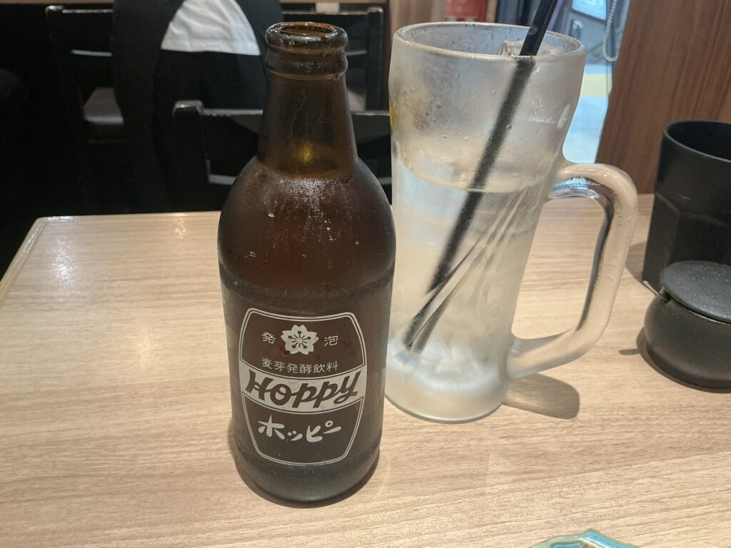 俺の割烹そばGINZA5のホッピーセット