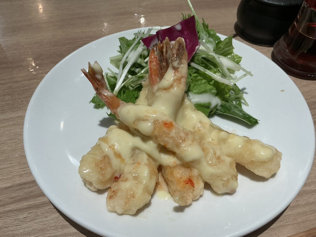俺の割烹そばGINZA5のわさびエビマヨ