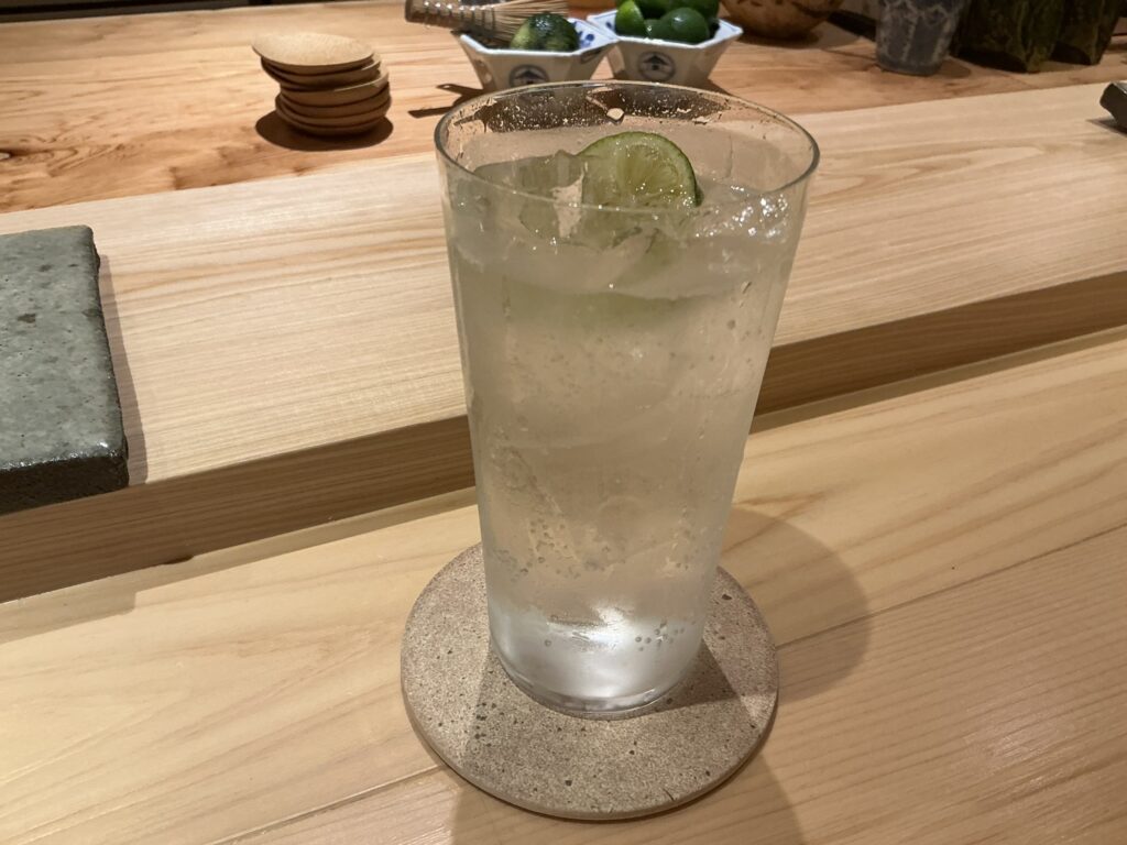 鮨喜へいのスダチサワー