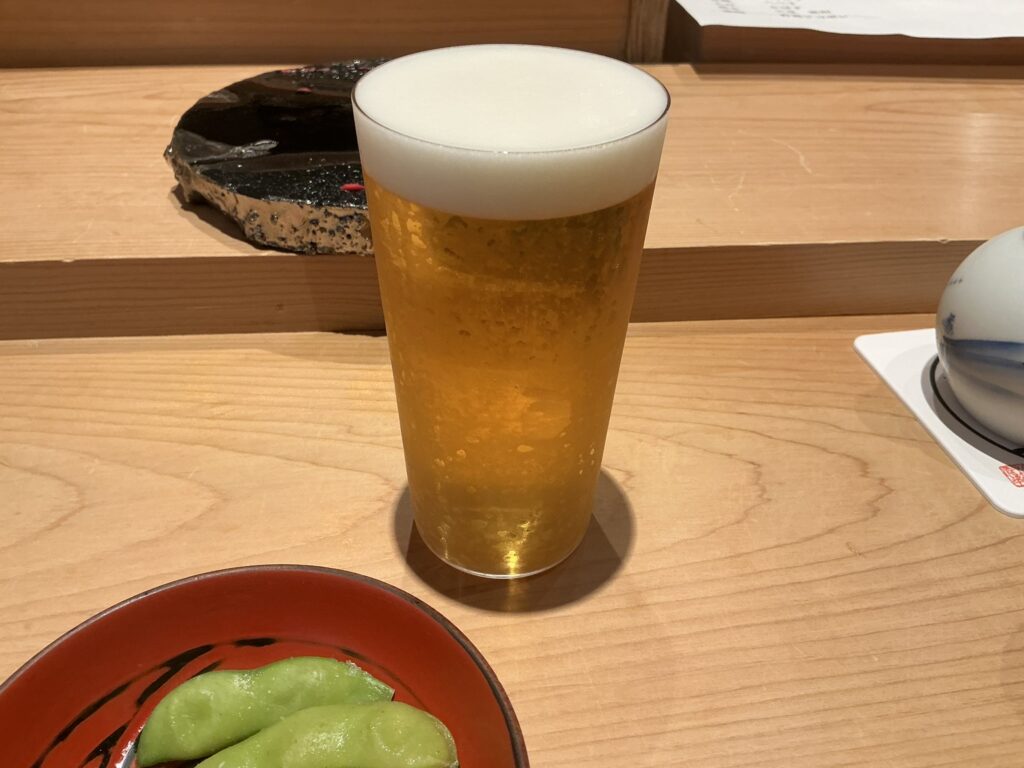 寿司清のビール