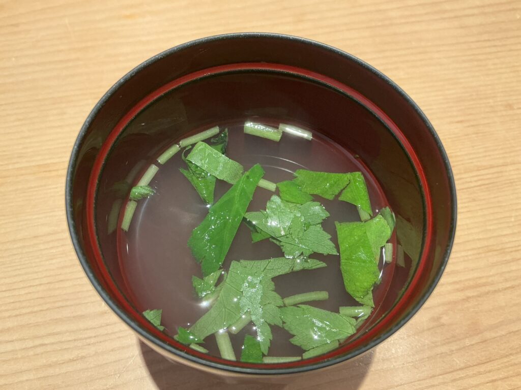 寿司清のシジミのお椀