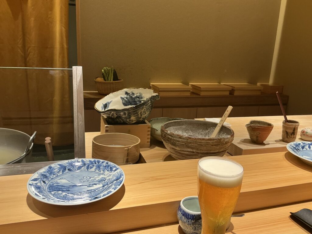 天ぷら北川の店内