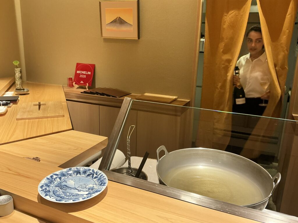 天ぷら北川の店内