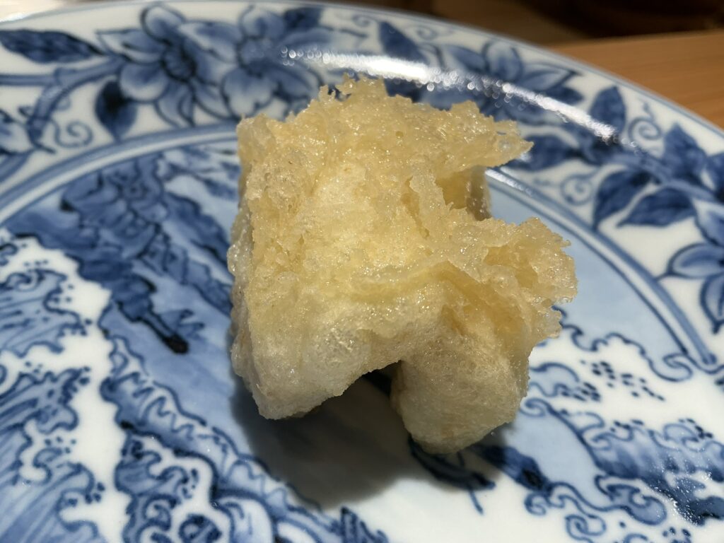 天ぷら北川のタチウオ