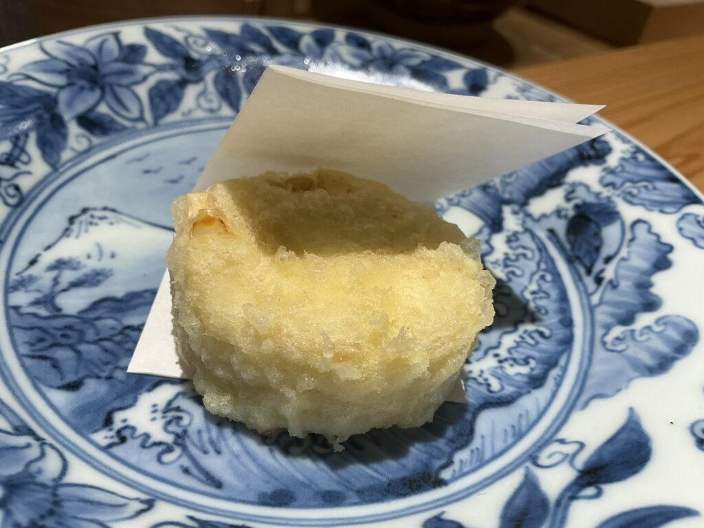 天ぷら北川のトウモロコシ