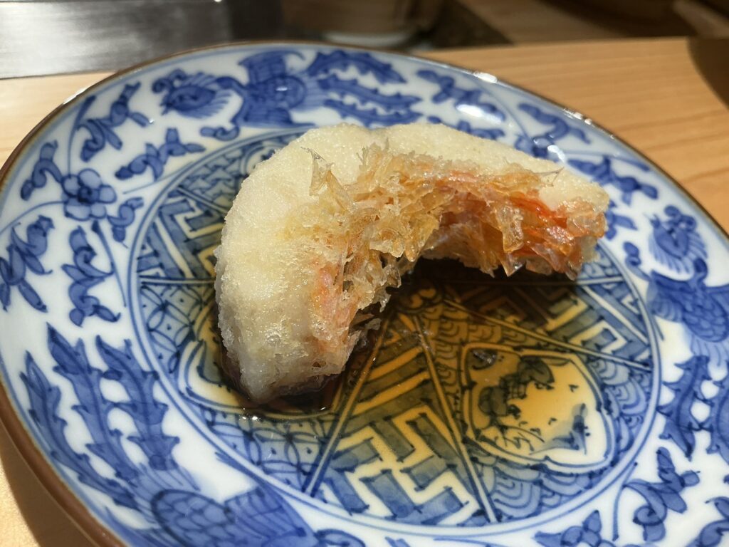 天ぷら北川のキンメダイ