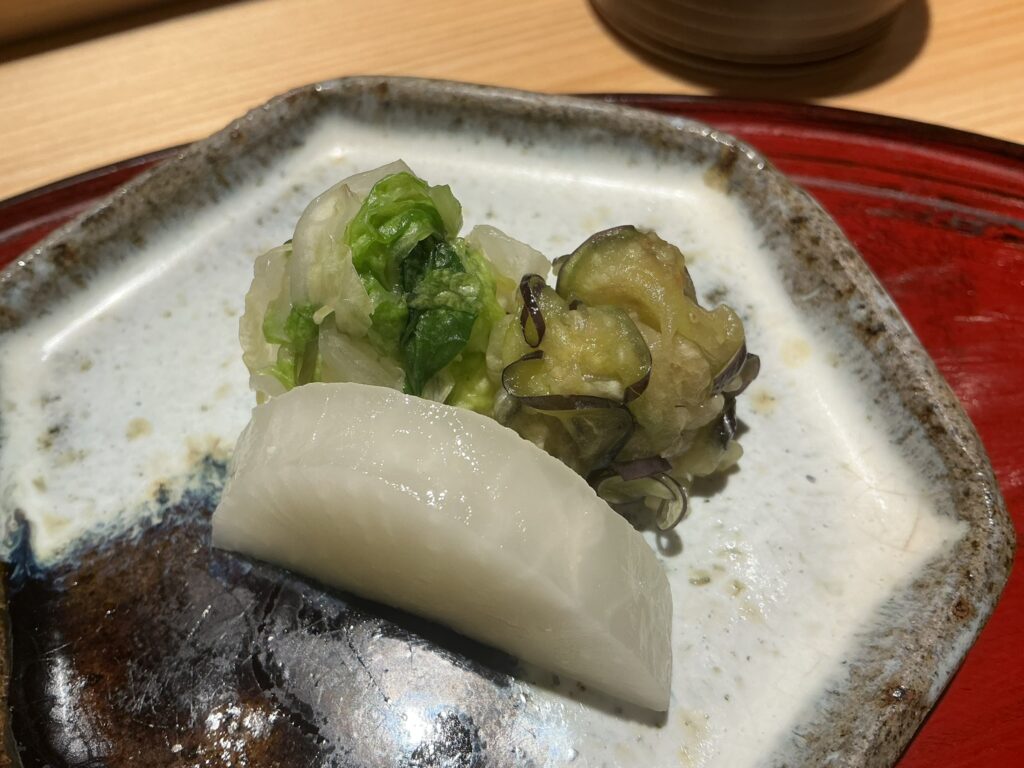 天ぷら北川のお新香