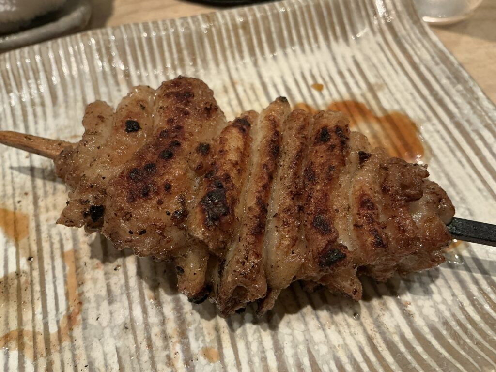鳥しきの首の皮