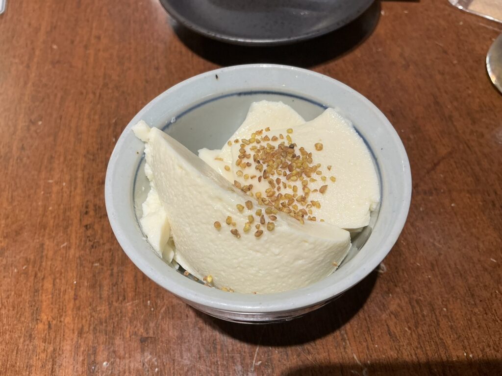 すす流のチーズ絹豆腐