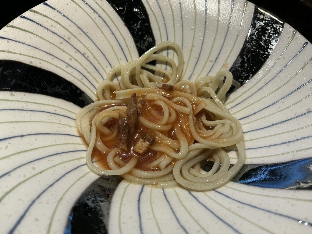 天々蕎々うめ庵の冷製トマト蕎麦