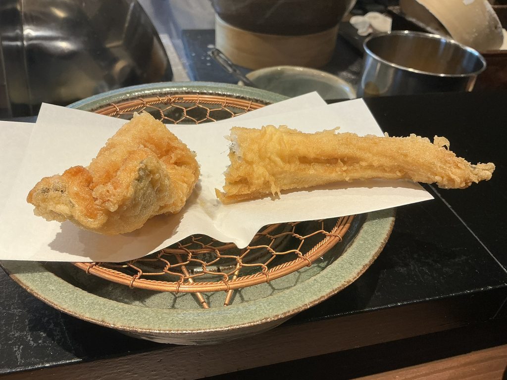 天々蕎々うめ庵のアナゴ