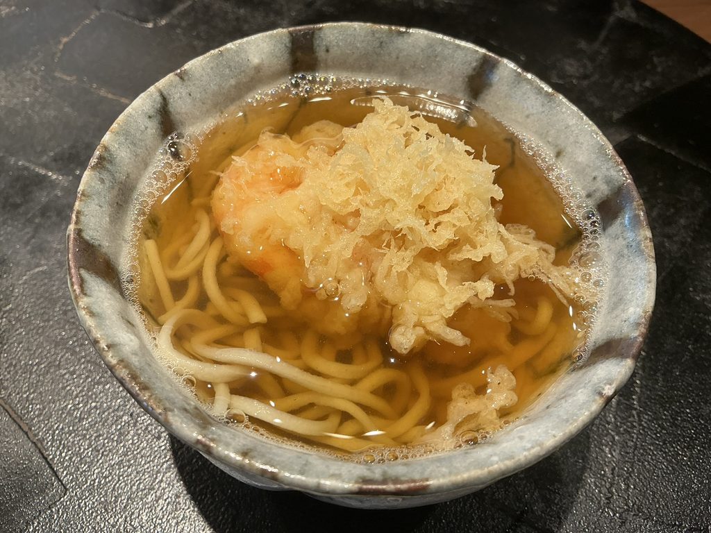 天々蕎々うめ庵のかき揚げ