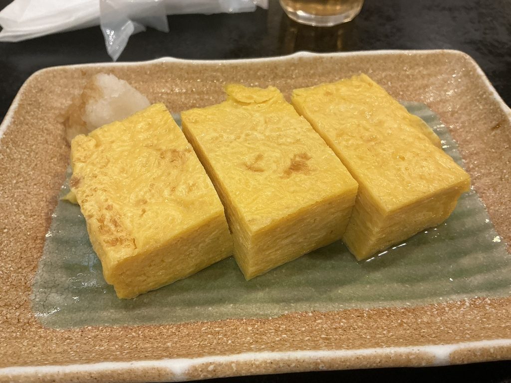 芝大門 更科布屋のだし巻き玉子