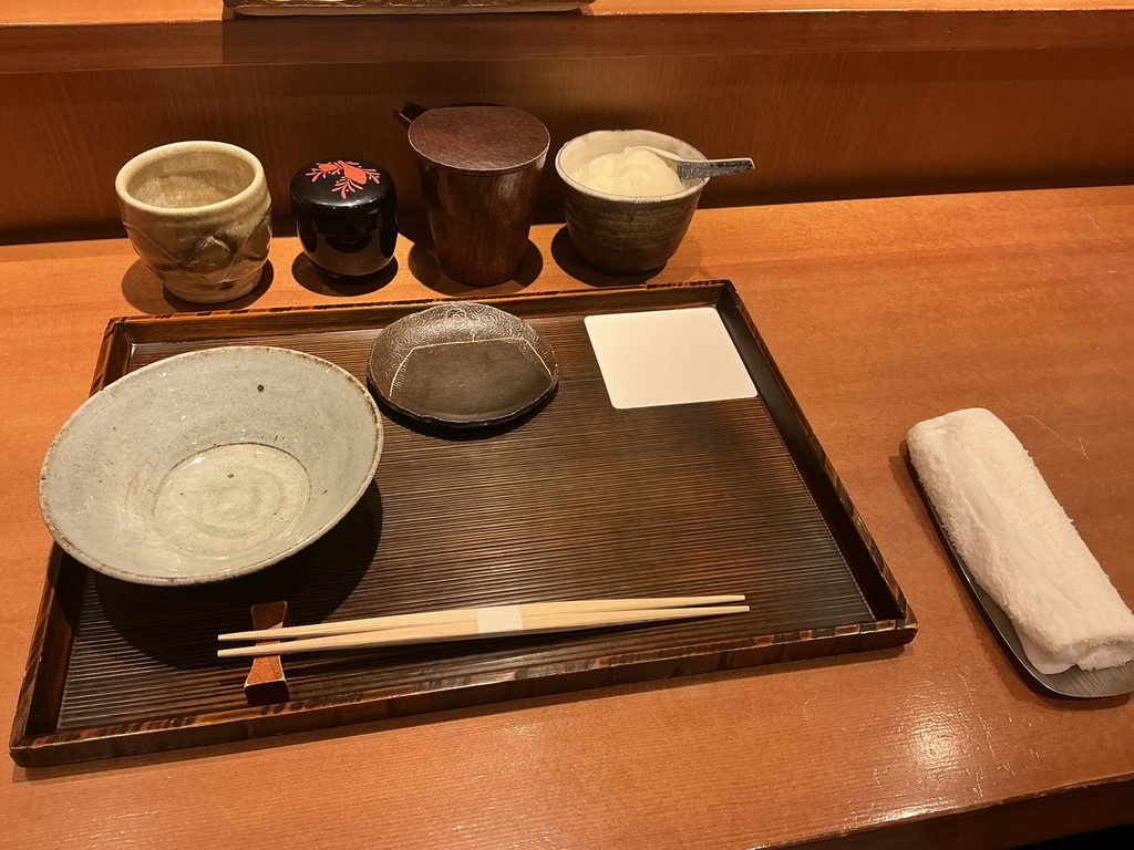 天ぷらやぐちのカウンターセット