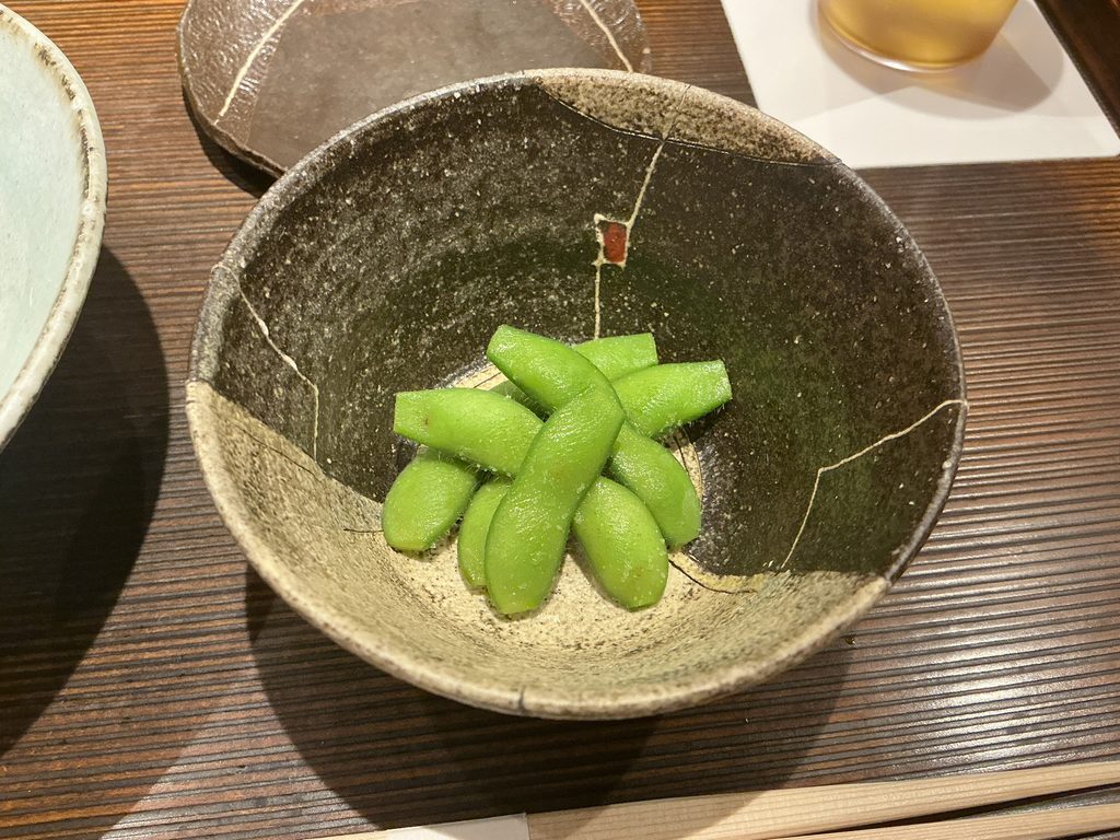 天ぷらやぐちの枝豆