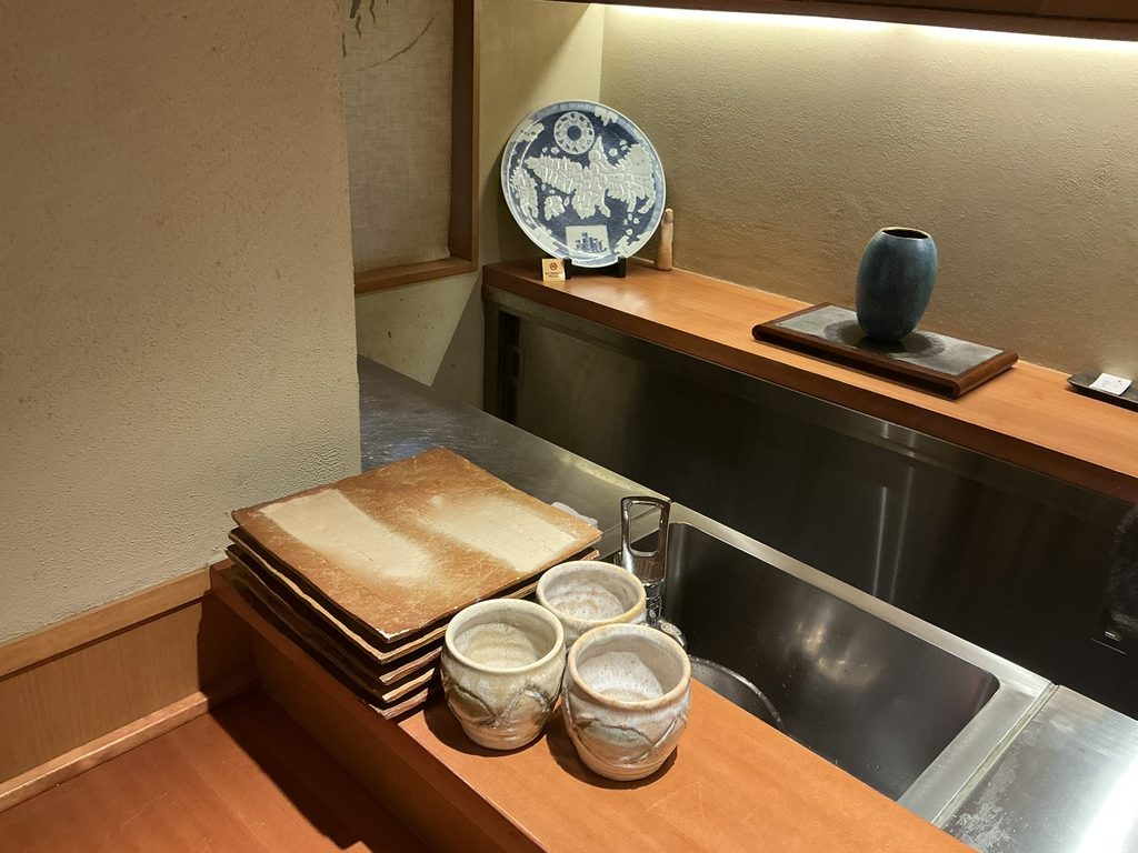 天ぷらやぐちの店内