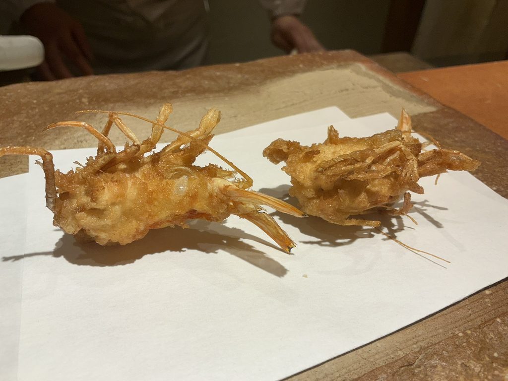 天ぷらやぐちのクルマエビ