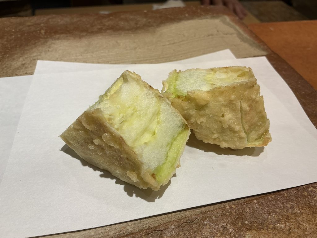 天ぷらやぐちのナス