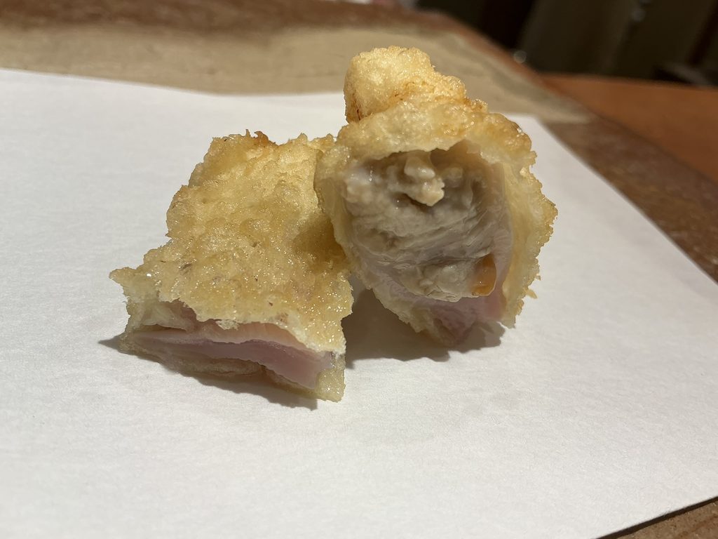 天ぷらやぐちのハマグリ
