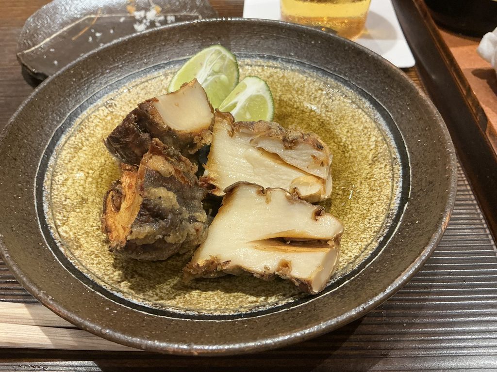 天ぷらやぐちのマツタケ