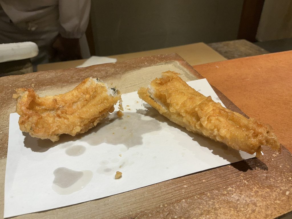 天ぷらやぐちのアナゴ
