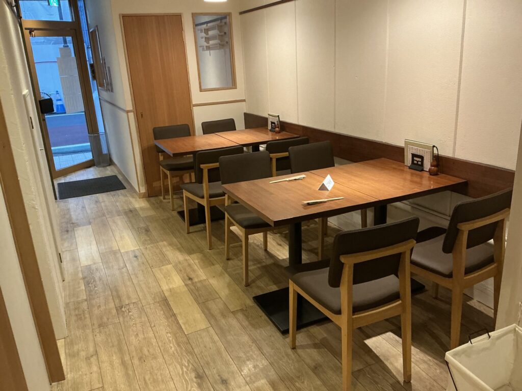 手打ち蕎麦 茶とらの店内