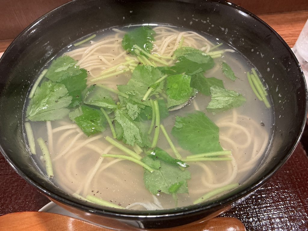 手打ち蕎麦 茶とらの香のしじみ蕎麦