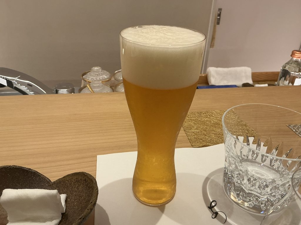 鮨あきのビール
