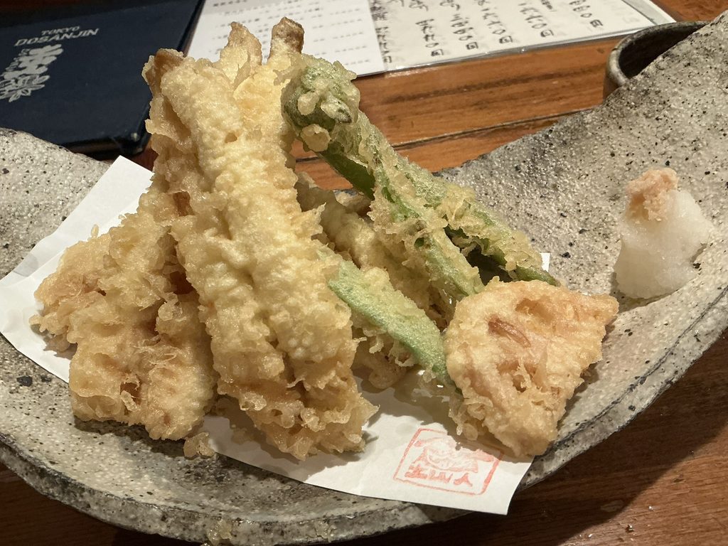 東京 土山人の銀宝の天麩羅
