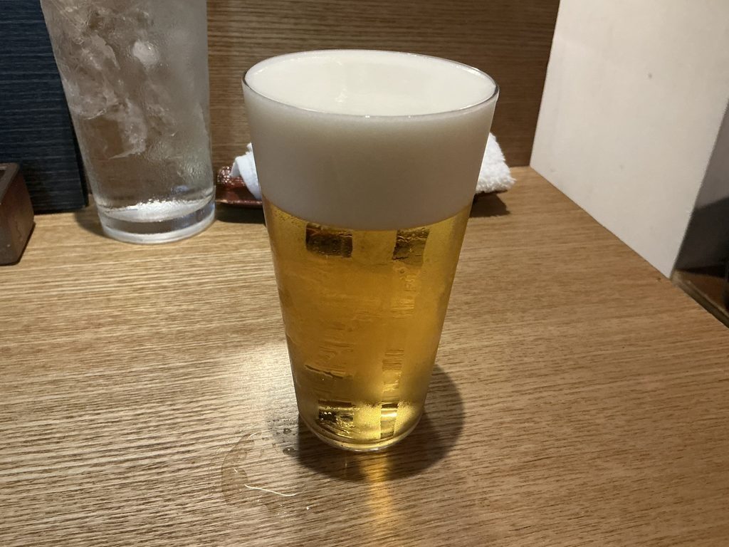 やきとりshiraのビール